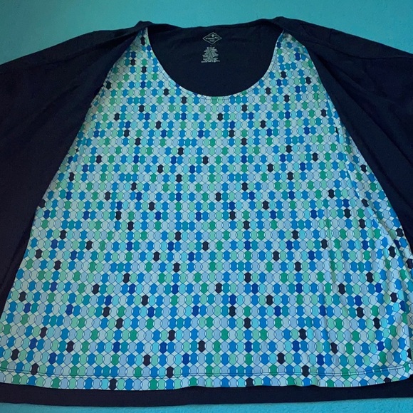 ST. JOHN’S BAY pullover long sleeve cardigan w/ tank top one piece office size L - Picture 5 of 8